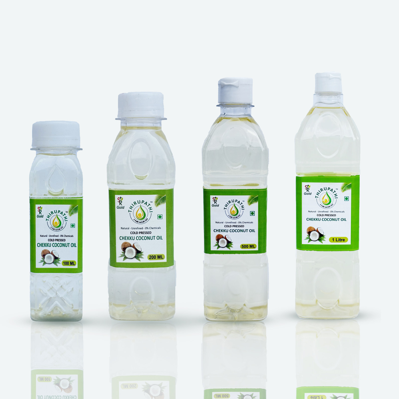 Coconut Oil Complete Pack – 100 ML, 200 ML, 500 ML, 1 Litre