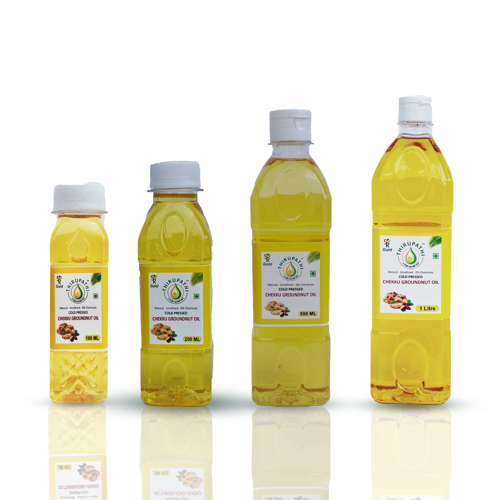 Groundnut Oil Complete Pack – 100 ML, 200 ML, 500 ML, 1 Litre